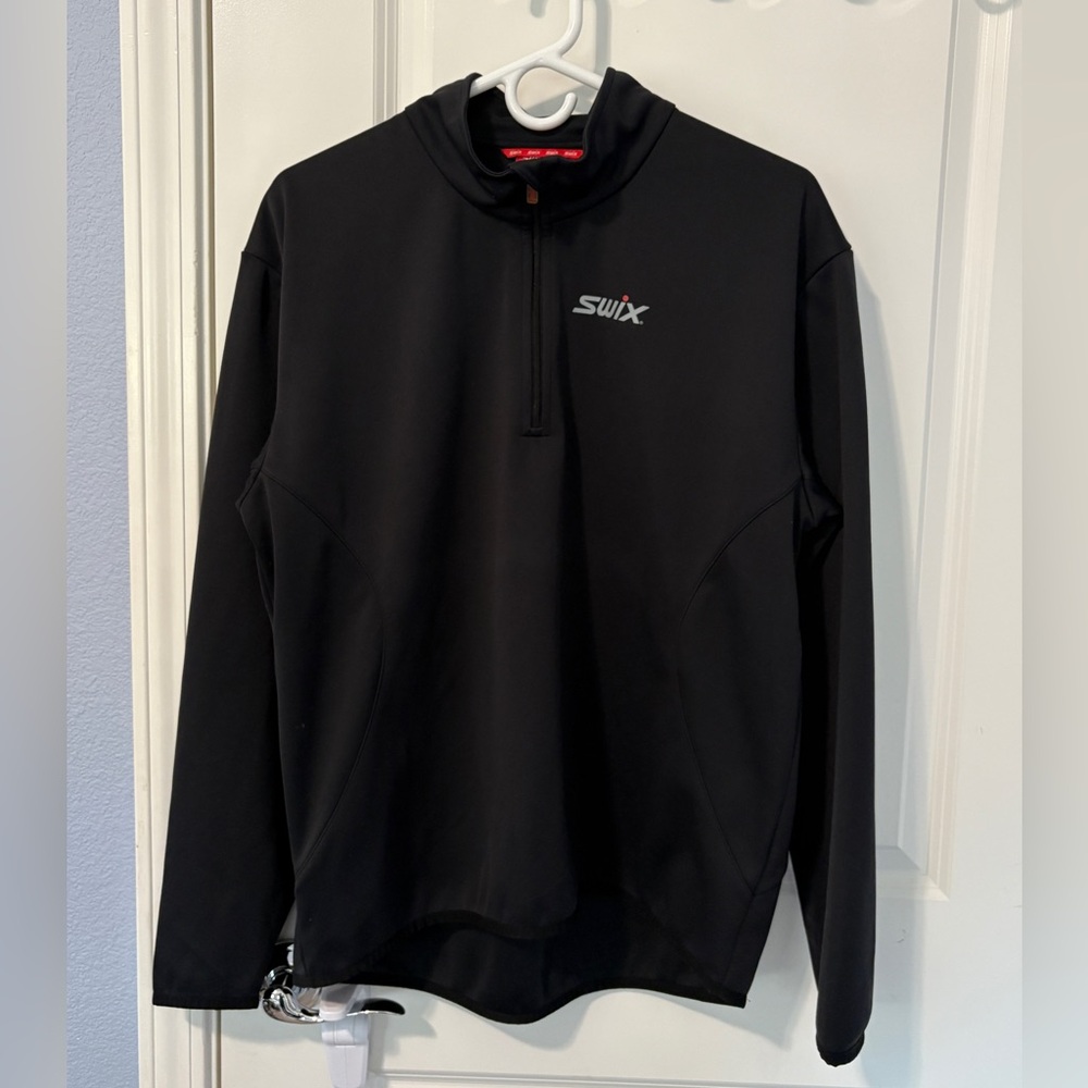 Swix Men's 1/4 Zip Softshell Midlayer Jacket Size Large